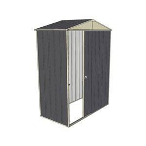 Build-a-Shed 1.5 x 0.8 x 2.3m Front Gable Single Sliding Door Shed - Grey