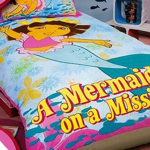 Disney Dora The Explorer Quilt Cover Set Mermaid Single