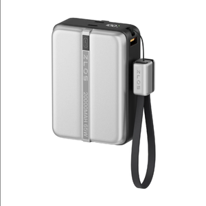 ZLOS 20000mAh 65W Power Bank with Lanyard USB-C Cable for Laptop and Phone