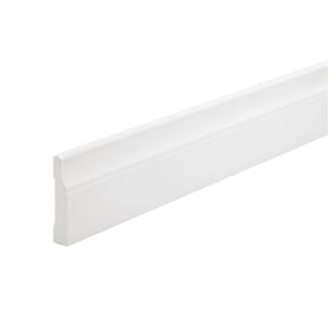 92 x 18mm 5.4m White Moulding Pine FJ Primed Lambs Tongue