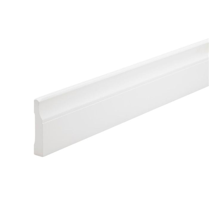 92 x 18mm 5.4m White Moulding Pine FJ Primed Lambs Tongue