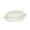 Davis & Waddell Daylesford Enamel Oval Roaster Cream 39x25x16cm