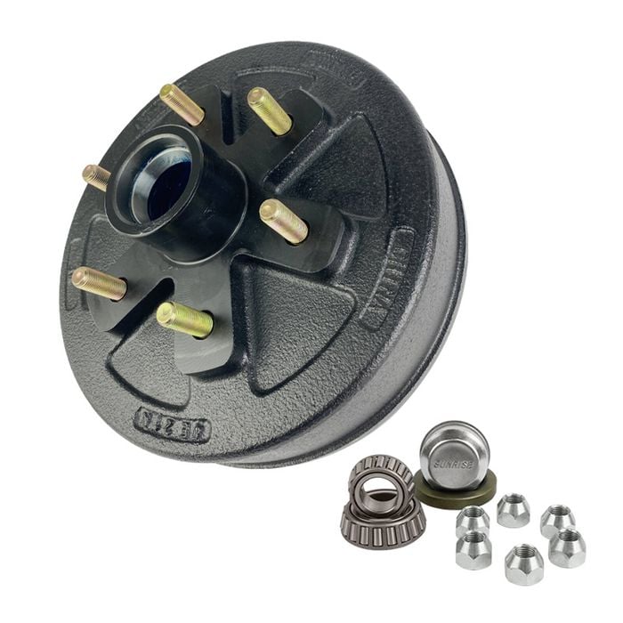 Sunrise Trailer 10" Brake Drum Landcruiser 6 Stud L68149 L44649 Replacement Kit - Ehd10lc6us