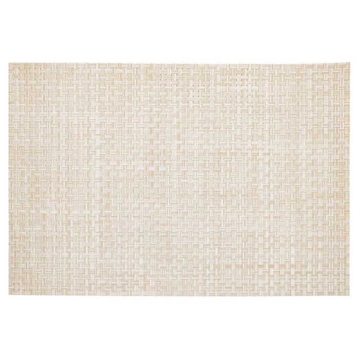 Icon Chef Large Placemats - Set Of 6 - Tan Basketweave