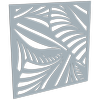 ProtectorAl 300-1200 x 300-1200mm Silver Matt/Gloss White Jungle Unframed Composite Deco Panel