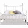 Istyle Modern Classic Julia King Metal Bed Frame White