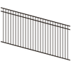 ProtectorAl 1201 - 2400 x 1200mm Black Satin Raked Up to 15º DTR All Up Pool Fence Panel