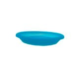 Moda 22cm Transparent Aqua Round Plastic Saucer