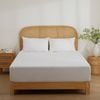 Dreamaker Cotton Jersey Waterproof Mattress Protector Twin Pack Double Bed