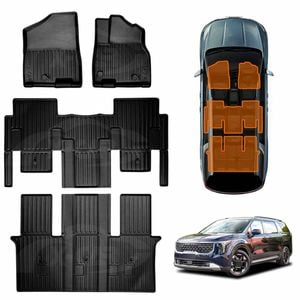 3D Heavy Duty All Weather Car Mats Floor Liner Full Set for Kia Carnival KA4 Series 2020-Onwards
