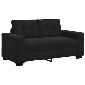 vidaXL Loveseat Sofa Black 120 cm Velvet loveseat sofa settee 2 seater sofa
