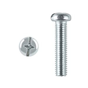 Pinnacle M5 x 50mm Zinc Plated Round Head Bolts And Nuts - 4 Pack