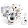 YOPOWER Stand Mixer, 8L + 6.5L Bowls Kitchen Mixer with Timer, Electric Food Mixer