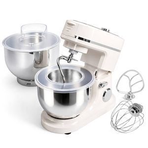 YOPOWER Stand Mixer, 8L + 6.5L Bowls Kitchen Mixer with Timer, Electric Food Mixer