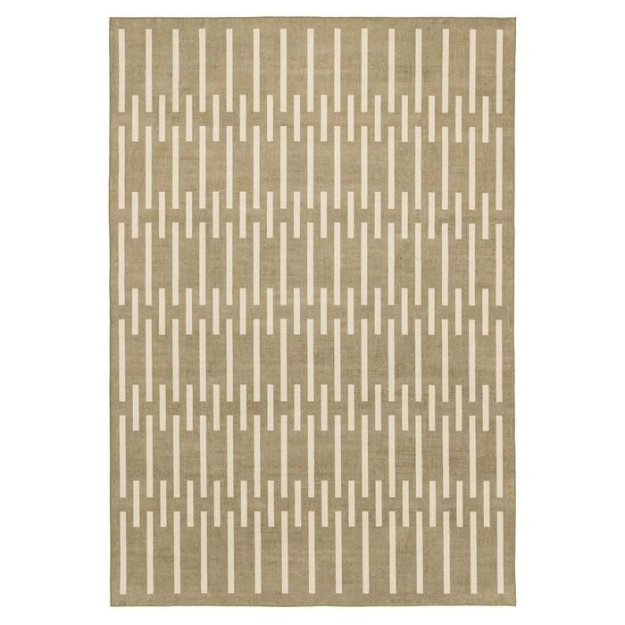 Loopsie-370cm X 270cm-brentwood Green Printed Washable Rug