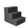 Pawz 3-Step Pet Stairs Terry Cloth 45.7x53x45CM Grey