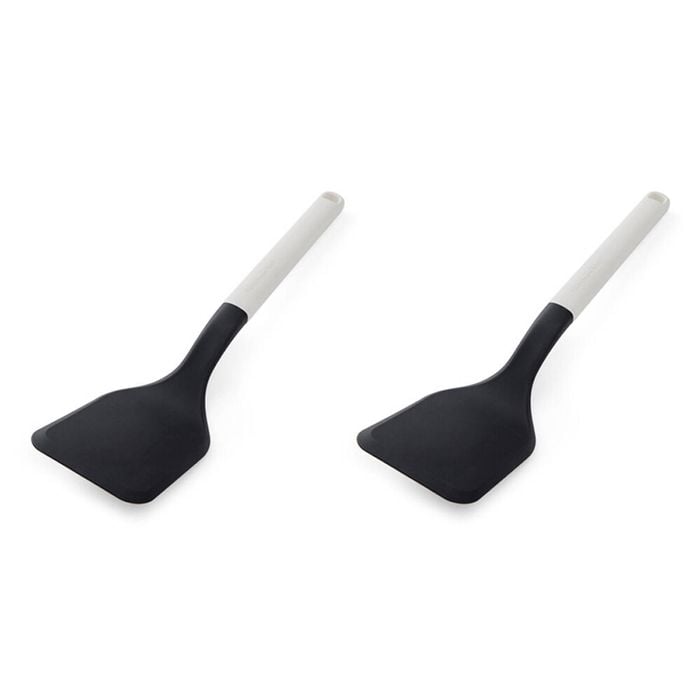2PK KitchenAid Classic Solid Nylon Turner/Spatula Utensil Porcelain White