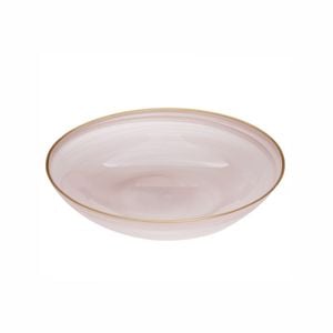 Ismay Round 2.25L Salad Glass Bowl Serving Dish - Pink
