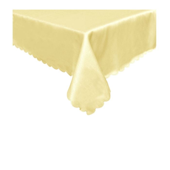 Jacquard Table Cloth Mist Lemon 135 x 180 cm