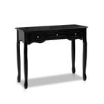 Artiss 3 Drawers Console Table Black