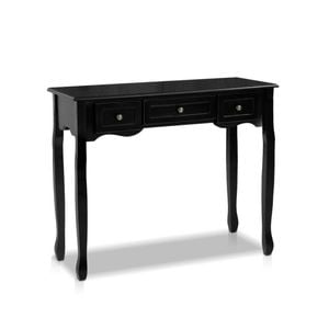Artiss 3 Drawers Console Table Black