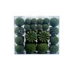 Catzon 48 Pcs Velvet Christmas Balls Flocked Shatterproof Baubles for Holiday Wedding Party-Army Green