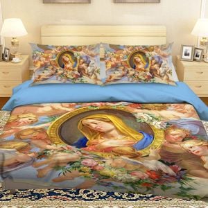 3D Photo Frame Angel 005 Bedding Set Pillowcases Quilt Duvet Cover Set Queen King