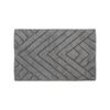 Softouch 80 x 50cm Grey Empire Cotton Bath Mat - Grey
