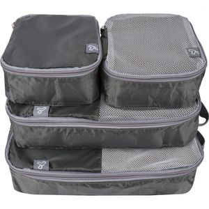 Travelon Set of 4 Packing Cubes in Charcoal