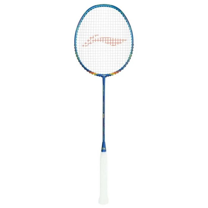 Li-Ning Wind Lite 700 Carbon Fibre Strung Badminton Racket with Full Racket Cover (Blue/Red)| For Intermediate Players