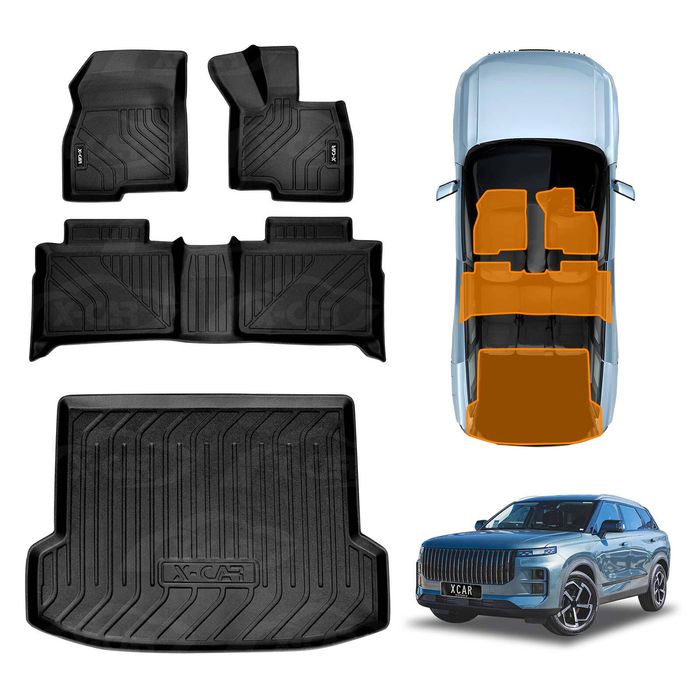 3d Floor Mats Boot Liner For Jaecoo J7 2024-onwards All Weather Heavy Duty Cargo Car Trunk Luggage Tray