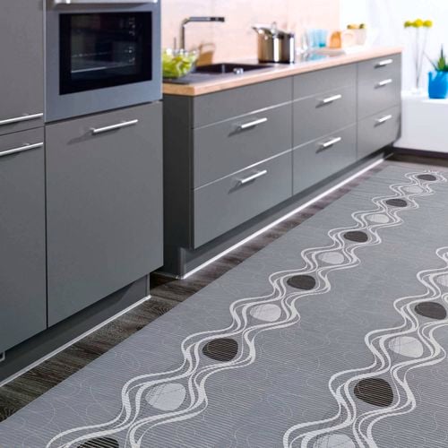 Anti-slip matting for safety and comfort.