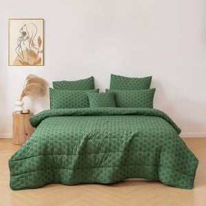 Dreamaker Haven Spot 6 Piece Comforter Set Eden Queen Bed