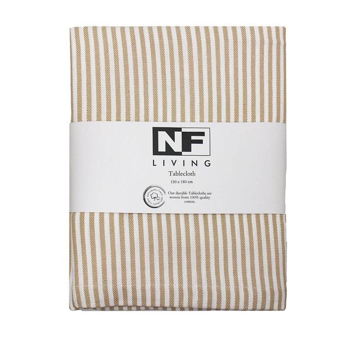 NF Home & Entertaining Essentials Maison Table Cloth 32x26cm Striped Beige
