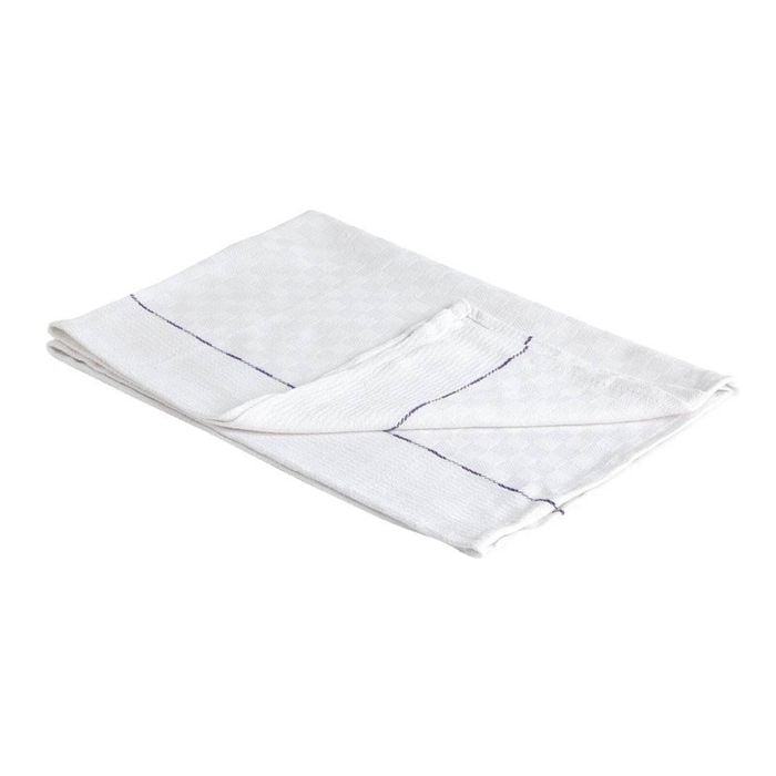 Vogue Waiting Cloth Professional Table Service White With Blue Border 711x457mm