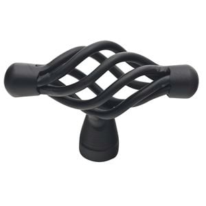 Prestige 71mm Black Twist T Shape Knob