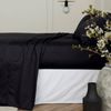 Bedding Co. Sheet Set 1200TC Egyptian Cotton Luxurious Black King Single