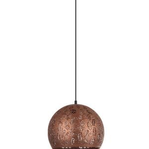 CLA Lighting Botanica Bohemian Embossed Dome Shape Pendant Light Coffee