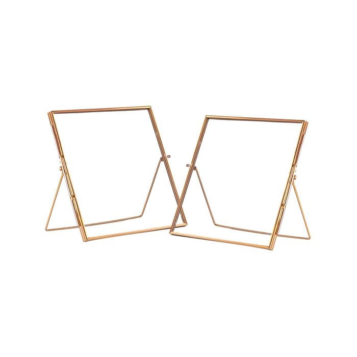 Nicola Spring Metallic Photo Frames - 8" x 8" - Pack of 2
