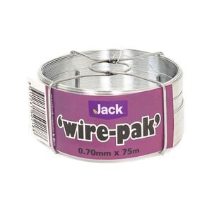 Jack 0.70mm x 75m Galvanised Tie Wire Wirepak