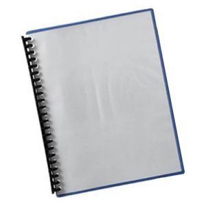 Marbig Clear Front Display Book 20 pocket (A4) (Blue Back)