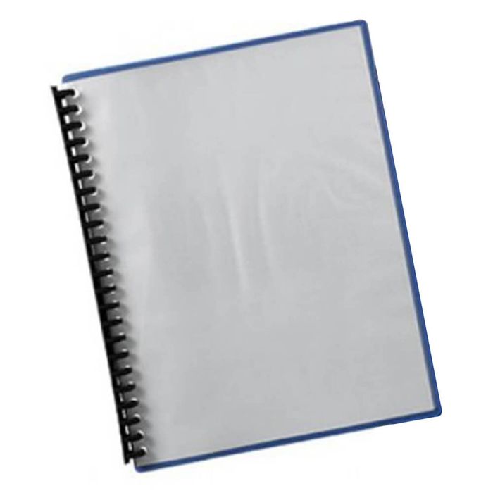 Marbig Clear Front Display Book 20 pocket (A4) (Blue Back)