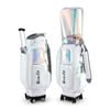 Everfit Golf Cart Bag Rolling Buggy Club Organiser Synthetic Leather White