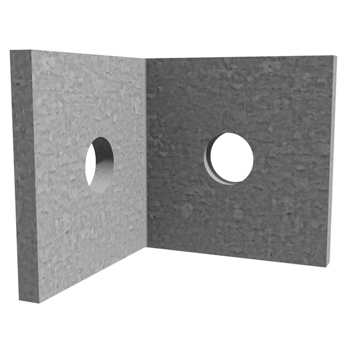 Dunnings 50 x 50 x 50 x 5mm M12 Galvanised Angle Bracket