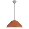 Telbix Hanami Modern Pendant Hanging Lamp Light Metal Plastic Orange Grey Satin