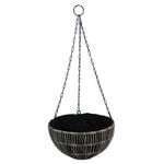 Northcote Pottery 26 x 14cm Blonde Rattan Hanging Basket