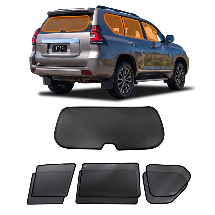 Window Sun Shades for Toyota Prado 150 Series 2009-2024 Rear Windscreen Shade Blind Mesh