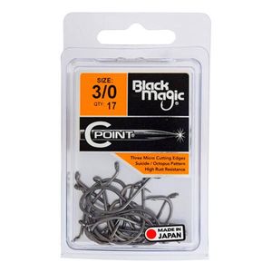 Black Magic C Point Fishing Hook Economy Pack 3/0