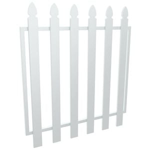 ProtectorAl 975 x 1000mm Pearl White Aluminium Bishop Garden Gate