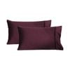 Dreamaker Superfine Washed Microfibre Standard Pillowcase Twin Pack - Cherry